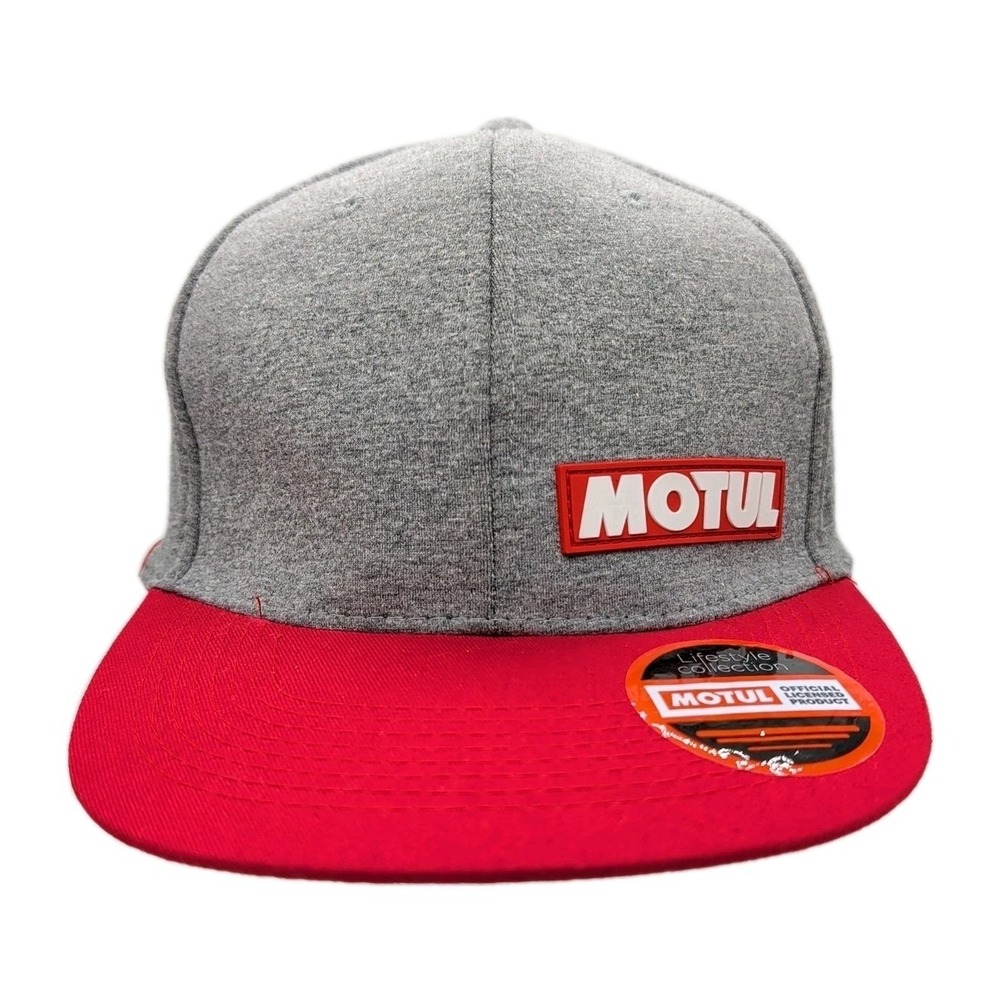 Motul Racing Hat Gray & Red Cotton Adjustable Strapback New